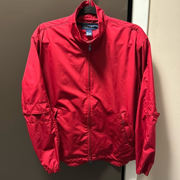 Polo Ralph Lauren Other - Polo Ralph Lauren Golf Windbreaker Jacket Red SizeM EUC Excellent Used Condition